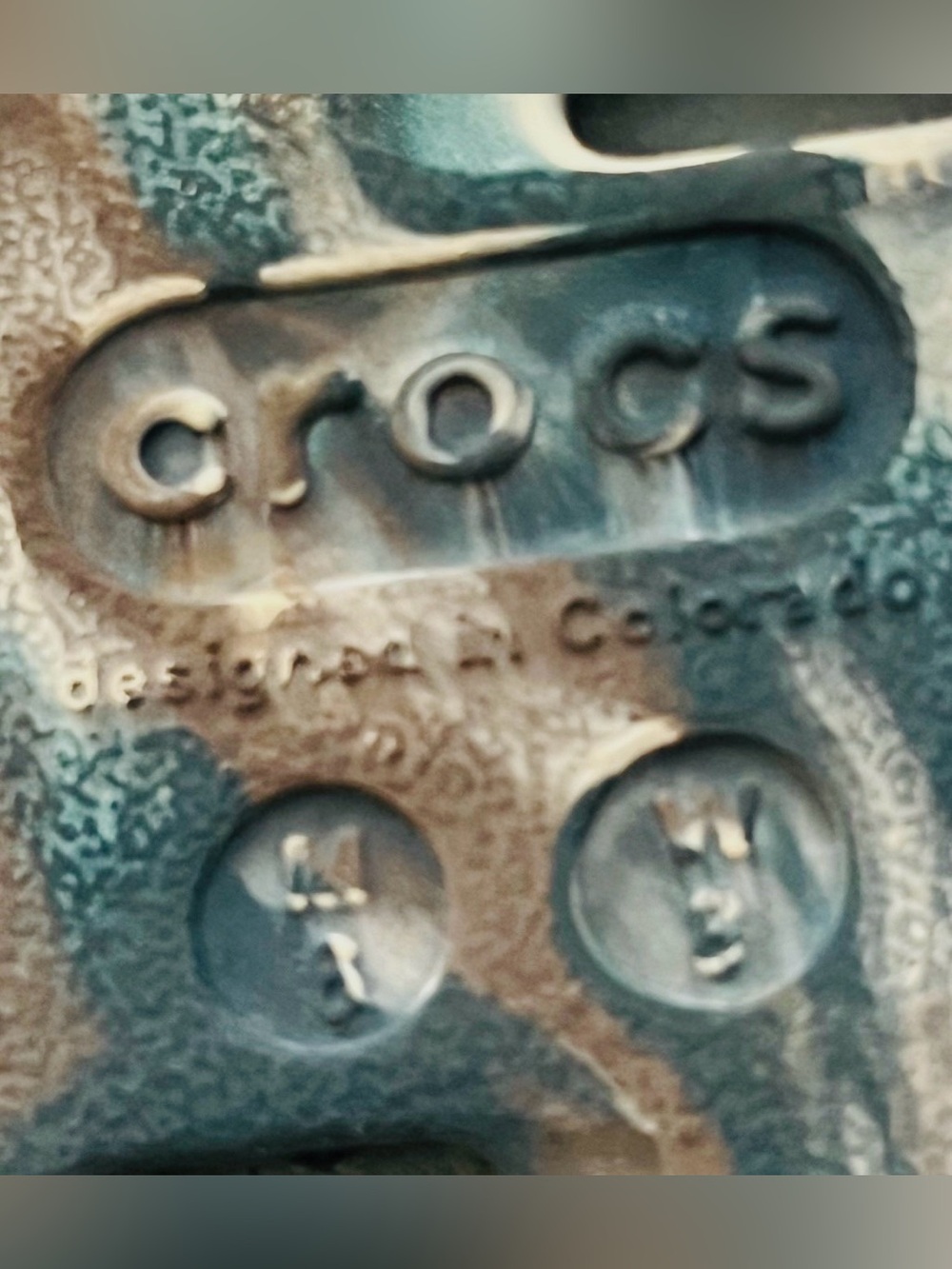 Crocs Men Echo Marbled Clogs in “Black sand/multi colorway. Slip on-   SIZE 8 - Picture 8 of 9